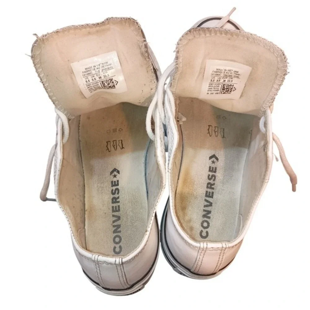 Converse Chuck Taylor All‎ Star Platform Leather White Women SKUW524